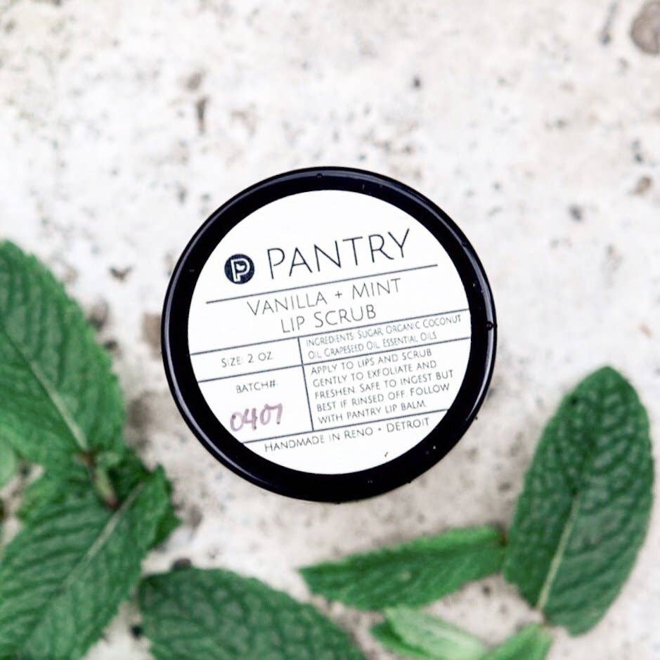 Vanilla + Mint Exfoliating Lip Scrub - Free Living Co