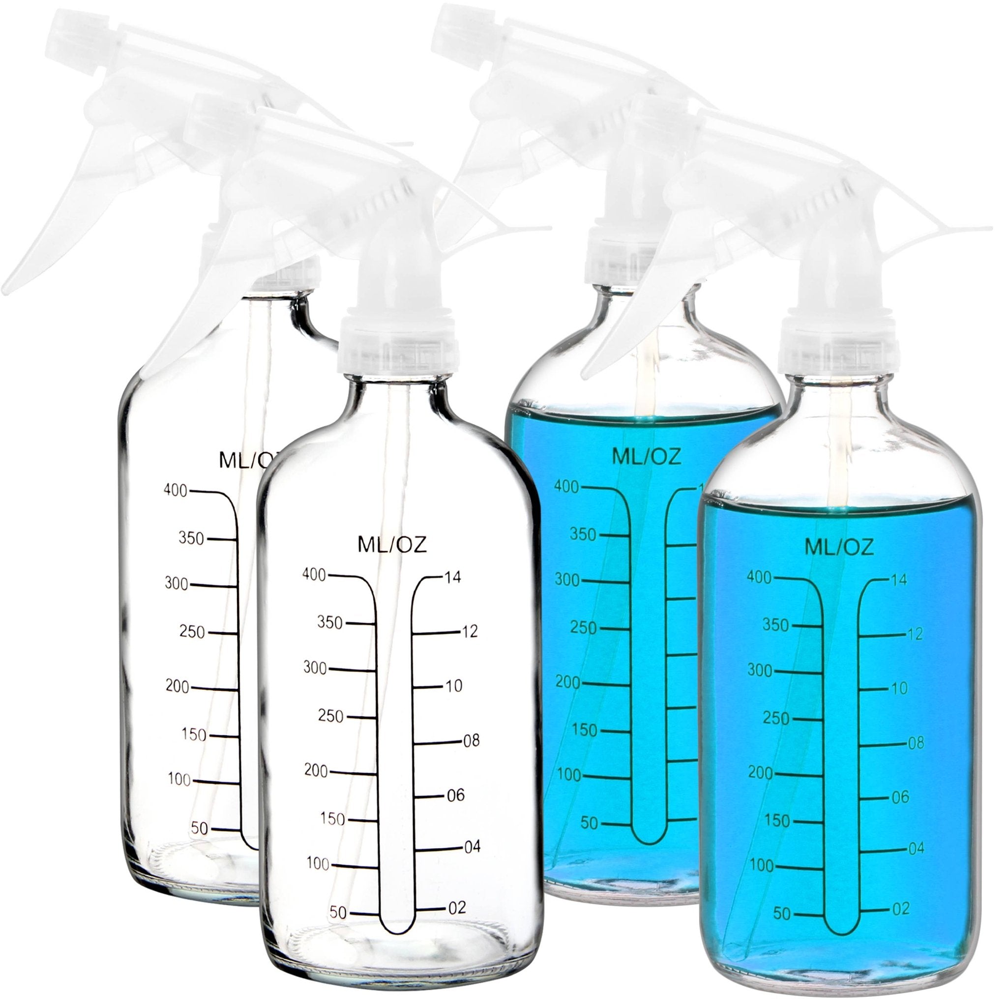 Empty Glass Spray Bottles - Clear - Free Living Co