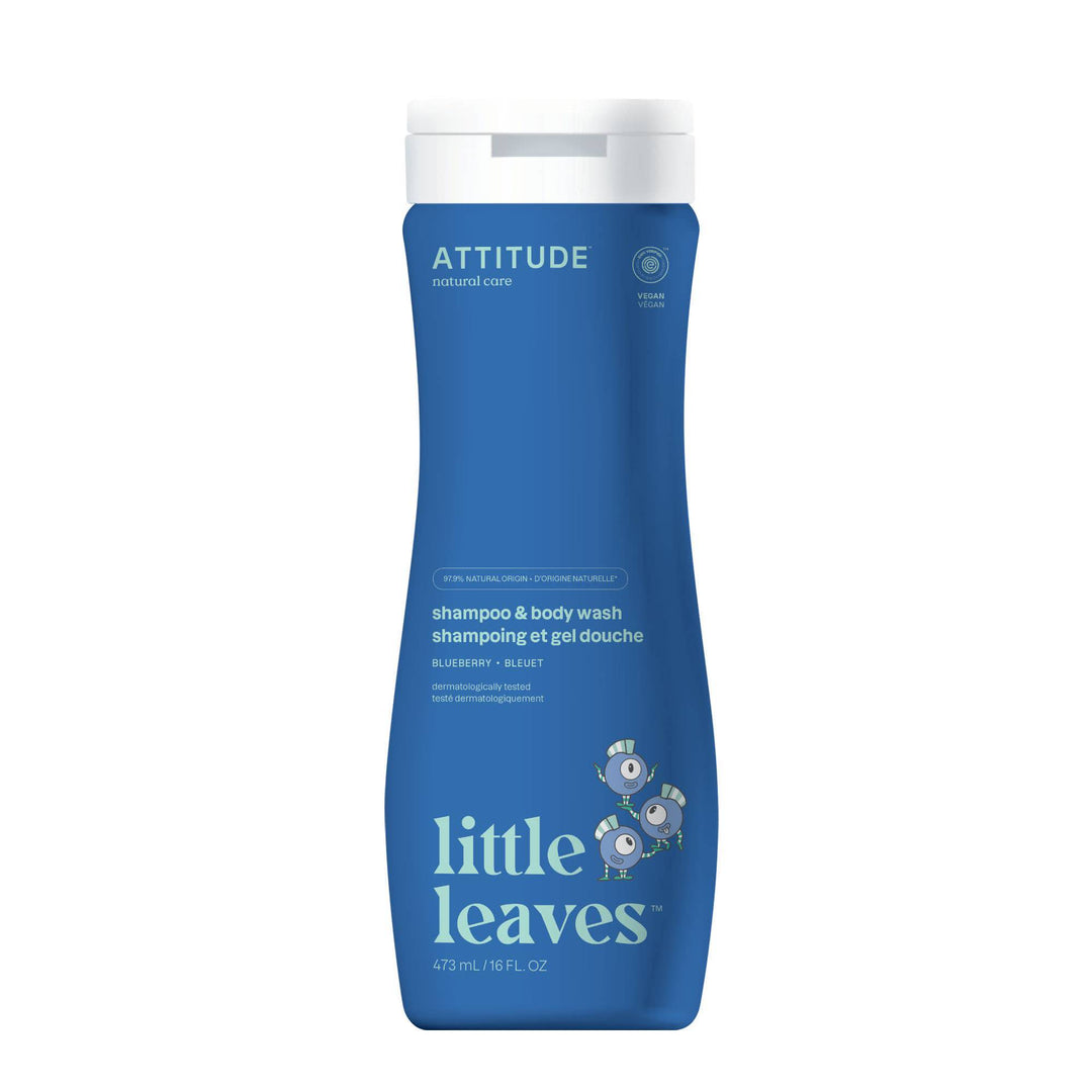 Little Leaves 2 in1 Shampoo - Blueberry - Free Living Co